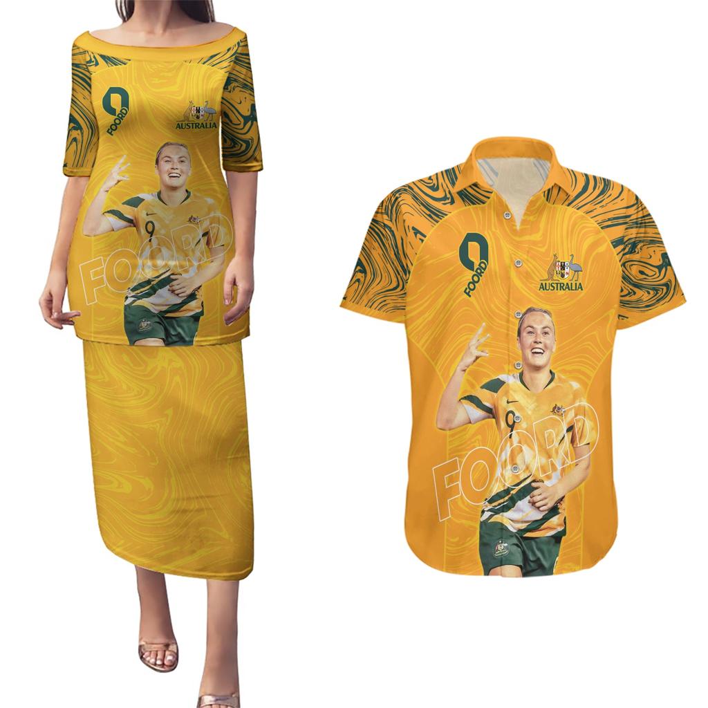 Caitlin Foord Australia Matildas Couples Matching Puletasi and Hawaiian Shirt