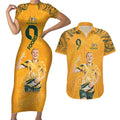 Caitlin Foord Australia Matildas Couples Matching Short Sleeve Bodycon Dress and Hawaiian Shirt