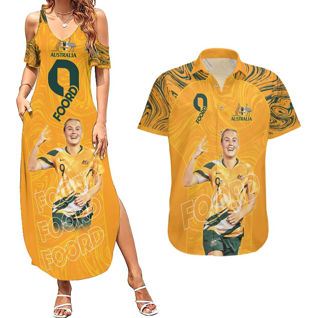 Caitlin Foord Australia Matildas Couples Matching Summer Maxi Dress and Hawaiian Shirt