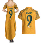 Caitlin Foord Australia Matildas Couples Matching Summer Maxi Dress and Hawaiian Shirt
