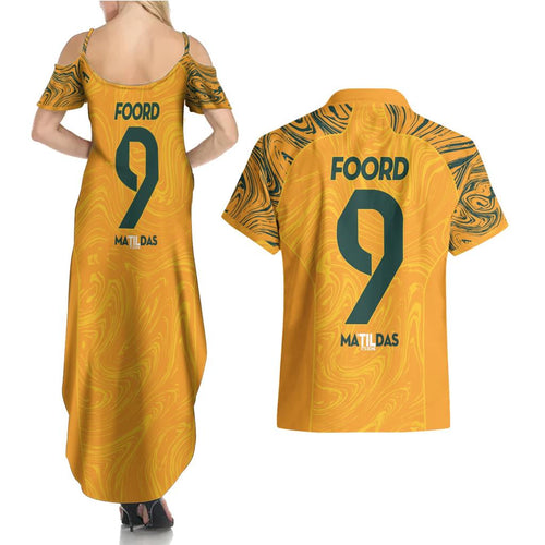 Caitlin Foord Australia Matildas Couples Matching Summer Maxi Dress and Hawaiian Shirt