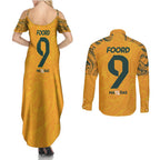 Caitlin Foord Australia Matildas Couples Matching Summer Maxi Dress and Long Sleeve Button Shirt