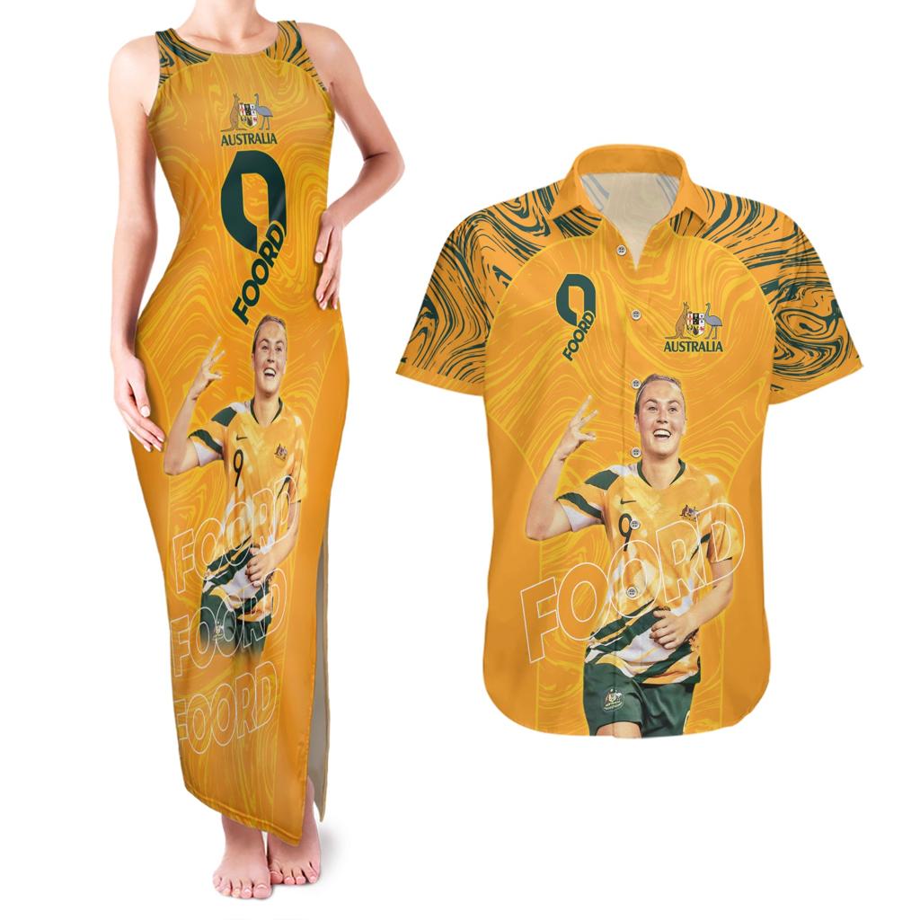 Caitlin Foord Australia Matildas Couples Matching Tank Maxi Dress and Hawaiian Shirt