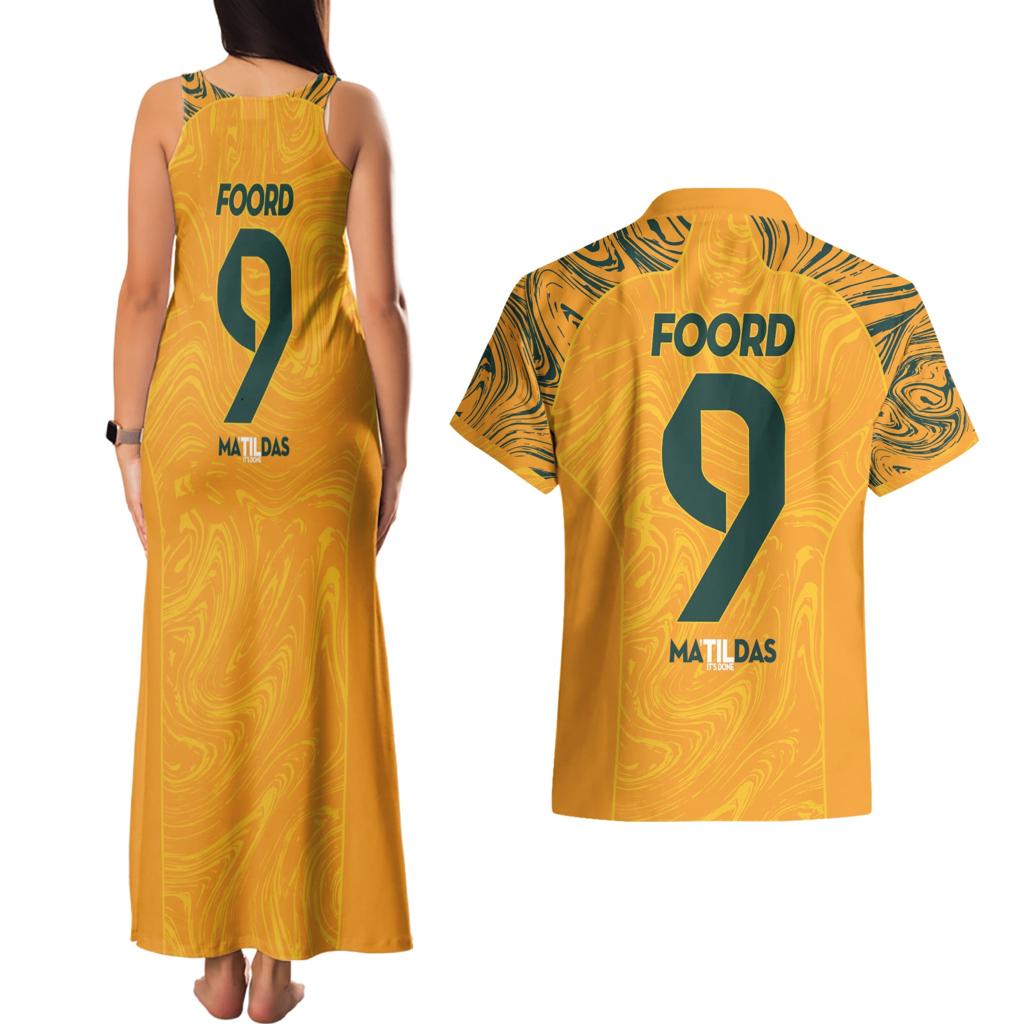 Caitlin Foord Australia Matildas Couples Matching Tank Maxi Dress and Hawaiian Shirt