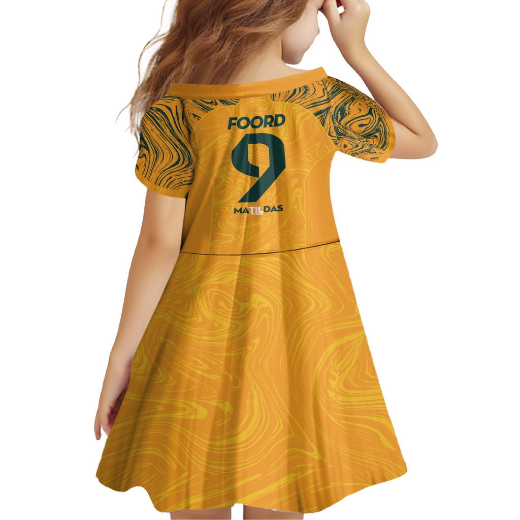 Caitlin Foord Australia Matildas Family Matching Off The Shoulder Long Sleeve Dress and Hawaiian Shirt