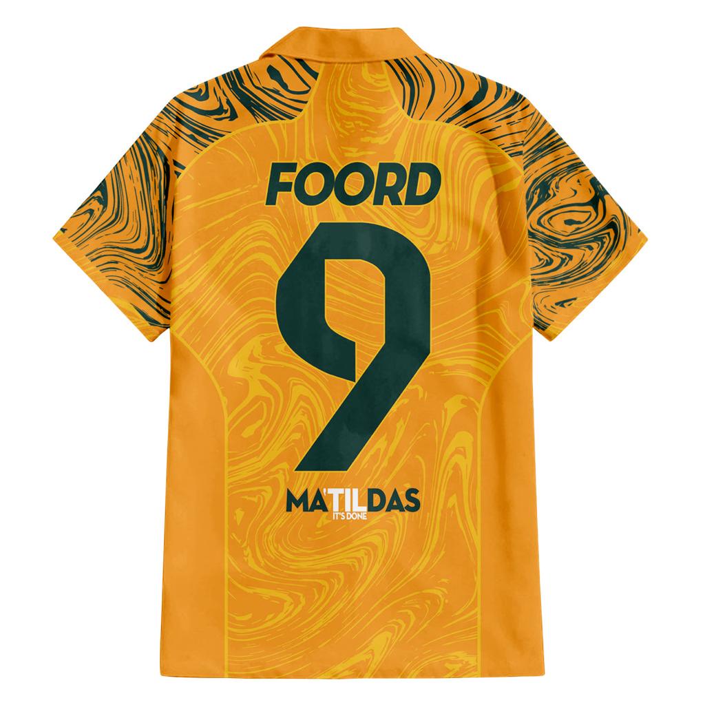 Caitlin Foord Australia Matildas Family Matching Off The Shoulder Long Sleeve Dress and Hawaiian Shirt