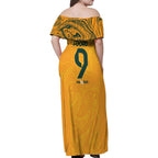 Caitlin Foord Australia Matildas Family Matching Off Shoulder Maxi Dress and Hawaiian Shirt