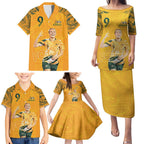 Caitlin Foord Australia Matildas Family Matching Puletasi and Hawaiian Shirt