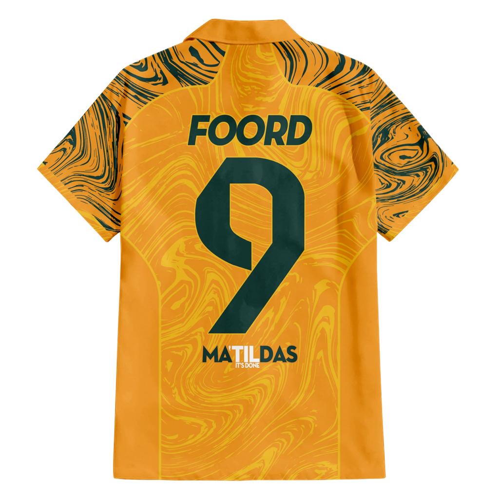 Caitlin Foord Australia Matildas Family Matching Short Sleeve Bodycon Dress and Hawaiian Shirt
