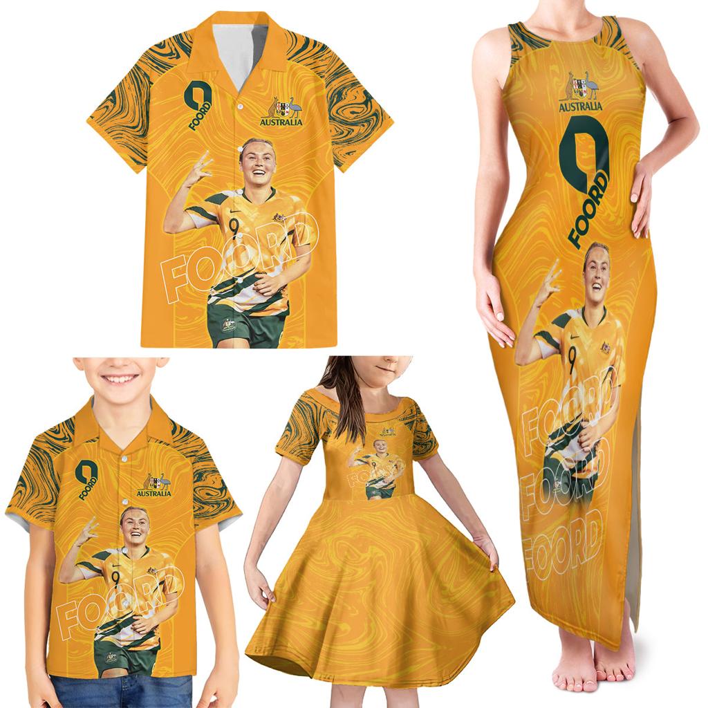 Caitlin Foord Australia Matildas Family Matching Tank Maxi Dress and Hawaiian Shirt