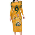 Caitlin Foord Australia Matildas Long Sleeve Bodycon Dress