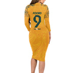 Caitlin Foord Australia Matildas Long Sleeve Bodycon Dress