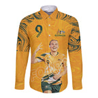 Caitlin Foord Australia Matildas Long Sleeve Button Shirt