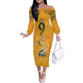 Caitlin Foord Australia Matildas Off The Shoulder Long Sleeve Dress