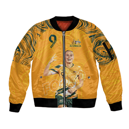 Caitlin Foord Australia Matildas Sleeve Zip Bomber Jacket