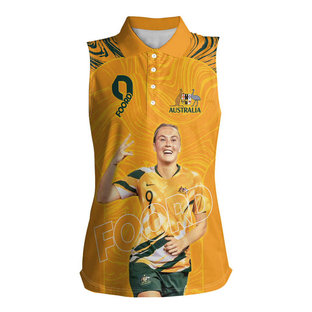 Caitlin Foord Australia Matildas Women Sleeveless Polo Shirt