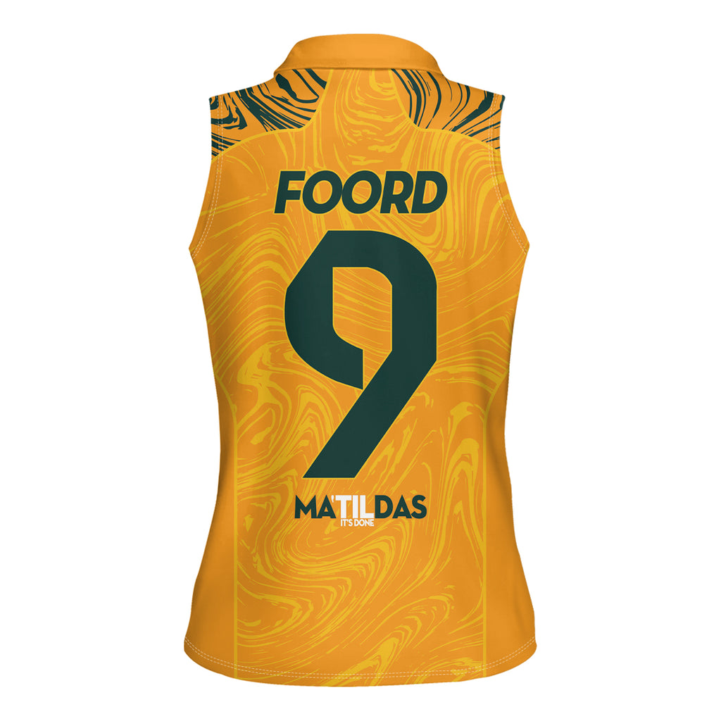 Caitlin Foord Australia Matildas Women Sleeveless Polo Shirt