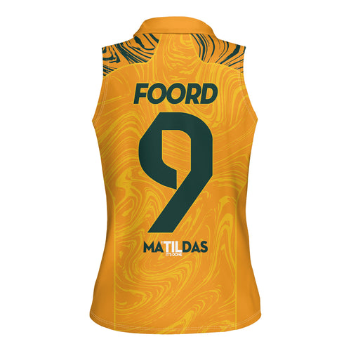 Caitlin Foord Australia Matildas Women Sleeveless Polo Shirt