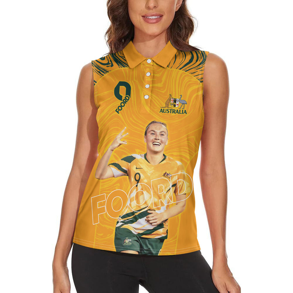 Caitlin Foord Australia Matildas Women Sleeveless Polo Shirt