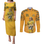 Ellie Carpenter Australian Matildas Couples Matching Puletasi and Long Sleeve Button Shirt