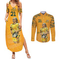 Ellie Carpenter Australian Matildas Couples Matching Summer Maxi Dress and Long Sleeve Button Shirt