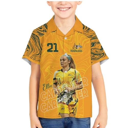 Ellie Carpenter Australian Matildas Family Matching Mermaid Dress and Hawaiian Shirt