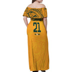 Ellie Carpenter Australian Matildas Family Matching Off Shoulder Maxi Dress and Hawaiian Shirt