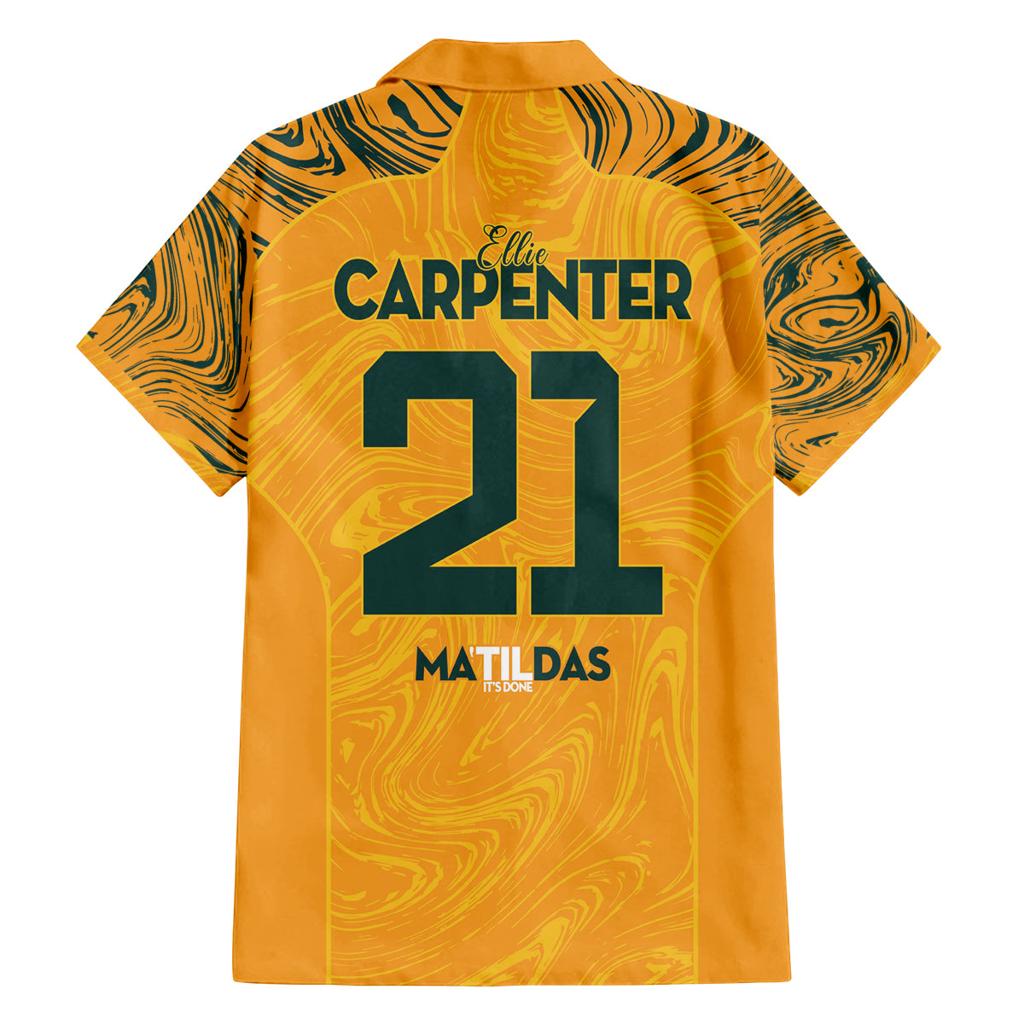 Ellie Carpenter Australian Matildas Family Matching Puletasi and Hawaiian Shirt