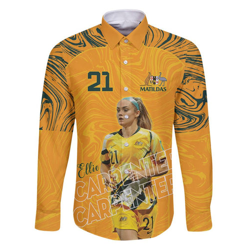 Ellie Carpenter Australian Matildas Family Matching Puletasi and Hawaiian Shirt