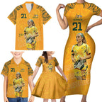 Ellie Carpenter Australian Matildas Family Matching Short Sleeve Bodycon Dress and Hawaiian Shirt