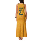 Ellie Carpenter Australian Matildas Family Matching Tank Maxi Dress and Hawaiian Shirt