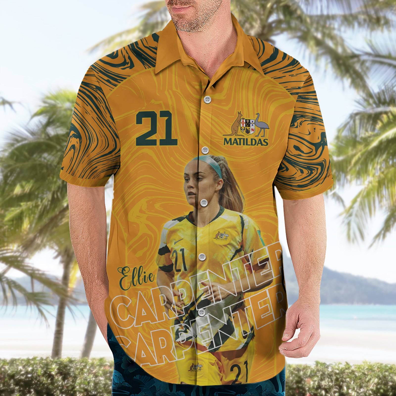 Ellie Carpenter Australian Matildas Hawaiian Shirt