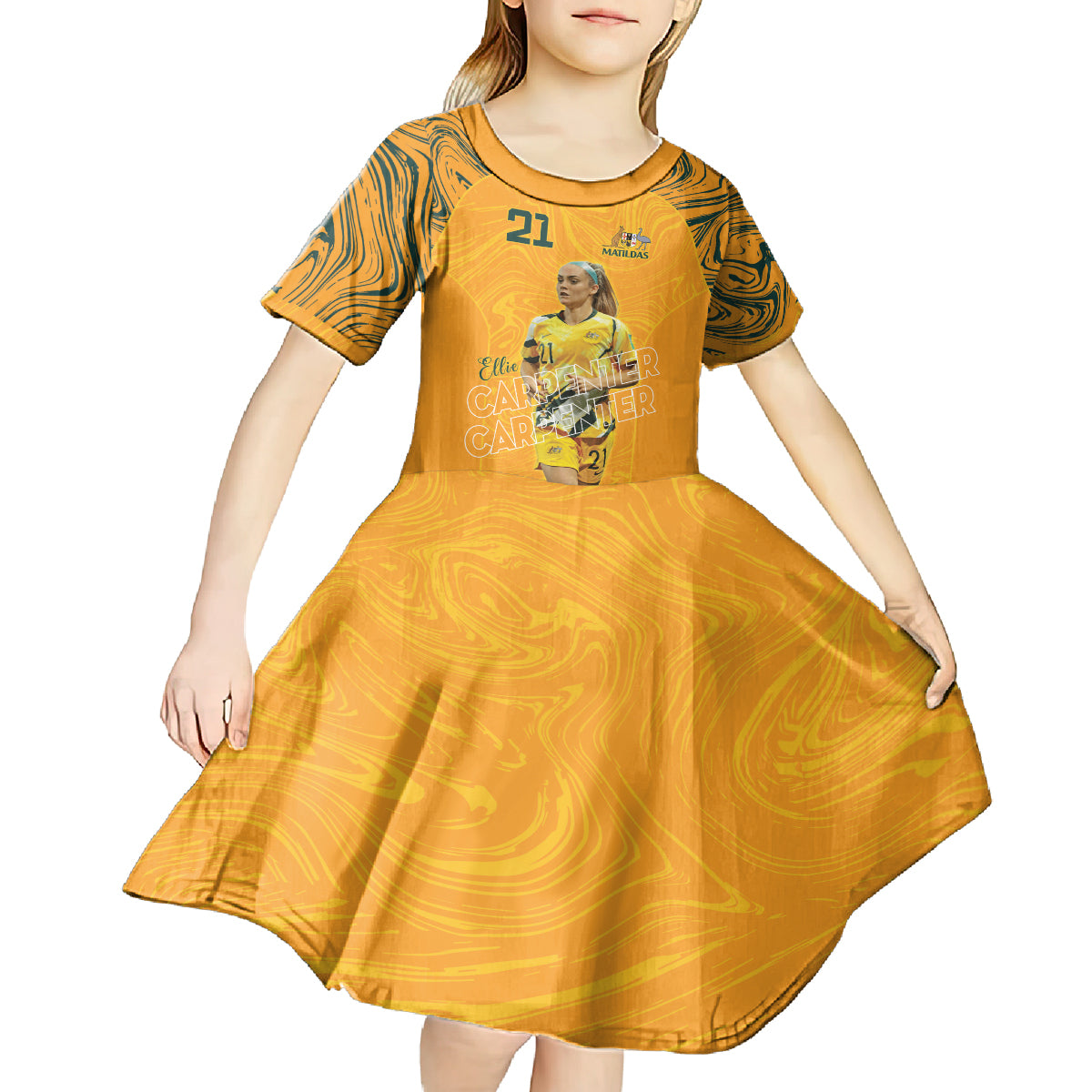 Ellie Carpenter Australian Matildas Kid Short Sleeve Dress