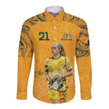 Ellie Carpenter Australian Matildas Long Sleeve Button Shirt