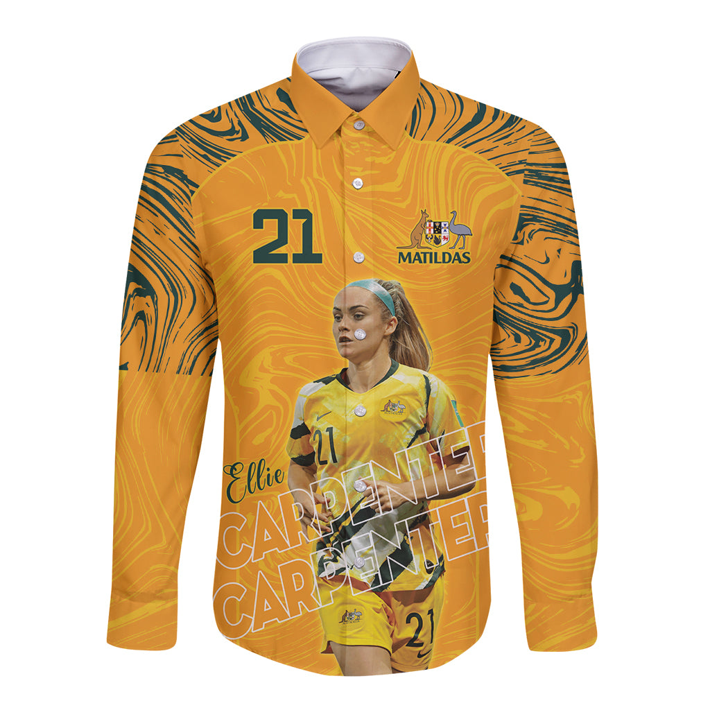 Ellie Carpenter Australian Matildas Long Sleeve Button Shirt