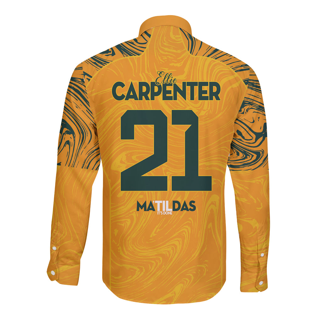 Ellie Carpenter Australian Matildas Long Sleeve Button Shirt