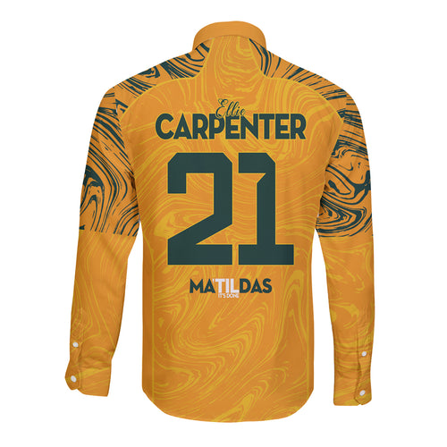 Ellie Carpenter Australian Matildas Long Sleeve Button Shirt