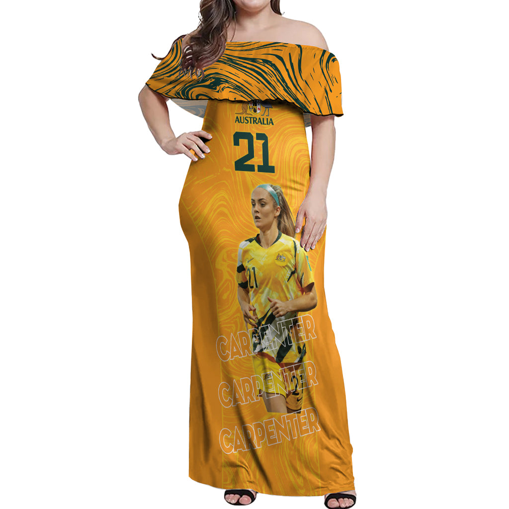 Ellie Carpenter Australian Matildas Off Shoulder Maxi Dress