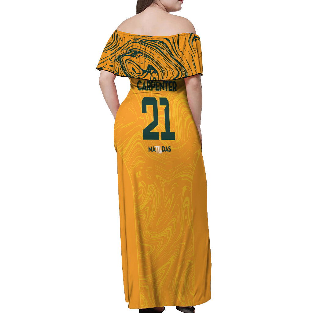 Ellie Carpenter Australian Matildas Off Shoulder Maxi Dress