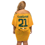 Ellie Carpenter Australian Matildas Off Shoulder Short Dress