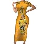 Ellie Carpenter Australian Matildas Short Sleeve Bodycon Dress
