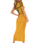 Ellie Carpenter Australian Matildas Short Sleeve Bodycon Dress