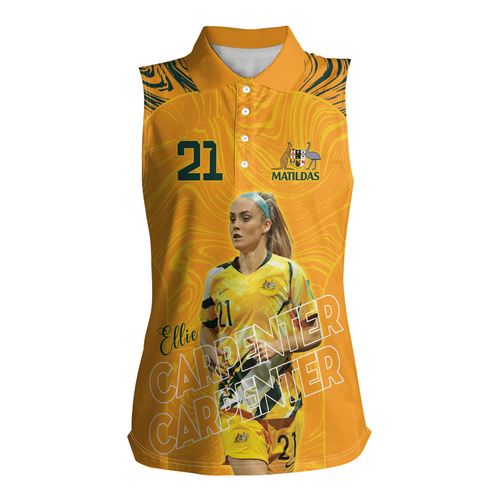 Ellie Carpenter Australian Matildas Women Sleeveless Polo Shirt