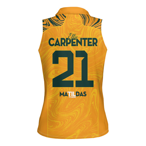 Ellie Carpenter Australian Matildas Women Sleeveless Polo Shirt