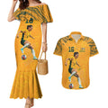 Hayley Raso Australia Matildas Couples Matching Mermaid Dress and Hawaiian Shirt
