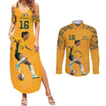 Hayley Raso Australia Matildas Couples Matching Summer Maxi Dress and Long Sleeve Button Shirt