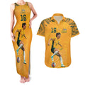 Hayley Raso Australia Matildas Couples Matching Tank Maxi Dress and Hawaiian Shirt