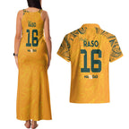 Hayley Raso Australia Matildas Couples Matching Tank Maxi Dress and Hawaiian Shirt