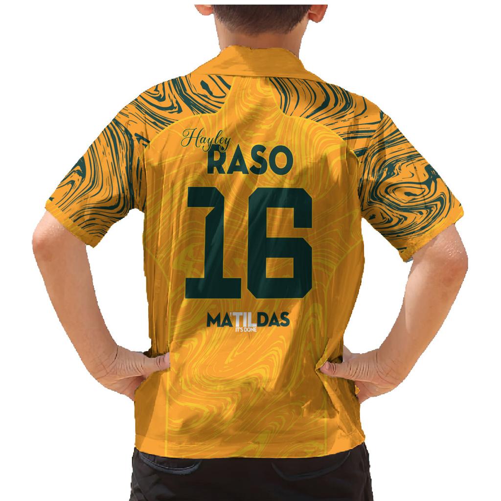 Hayley Raso Australia Matildas Family Matching Mermaid Dress and Hawaiian Shirt