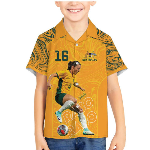 Hayley Raso Australia Matildas Family Matching Mermaid Dress and Hawaiian Shirt